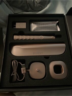 NWT sonic BURST Rose Gold Electric Toothbrush Set